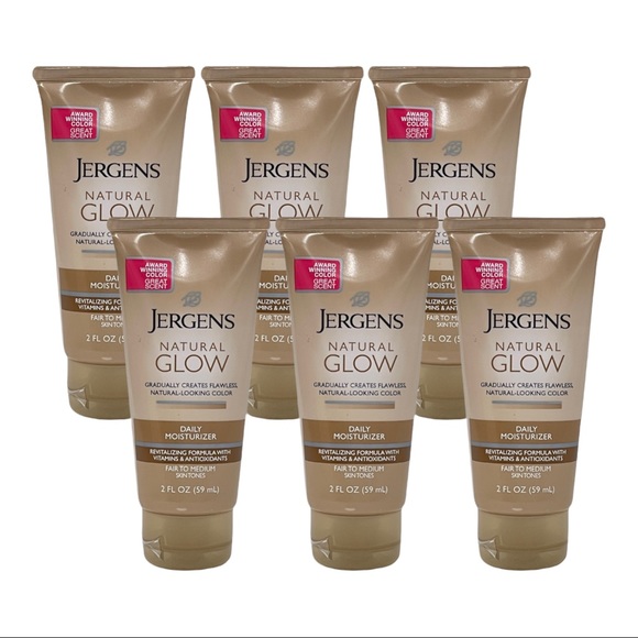 Jergens Bath & Body 6 Pk Jergens Natural Glow Travel Size Tanning